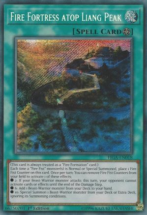 Fire Fortress atop Liang Peak (FIGA-EN018) - Fists of the Gadgets 1st Edition Fists of the Gadgets Yugioh Single  Squirtle Squad Card Shop.