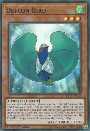 Defcon Bird (FIGA-EN037) - Fists of the Gadgets 1st Edition Fists of the Gadgets Yugioh Single  Squirtle Squad Card Shop.