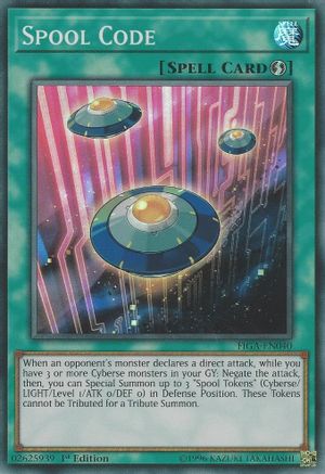 Spool Code (FIGA-EN040) - Fists of the Gadgets 1st Edition Fists of the Gadgets Yugioh Single  Squirtle Squad Card Shop.