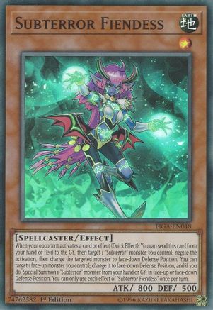 Subterror Fiendess (FIGA-EN048) - Fists of the Gadgets 1st Edition Fists of the Gadgets Yugioh Single  Squirtle Squad Card Shop.