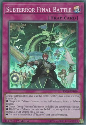 Subterror Final Battle (FIGA-EN050) - Fists of the Gadgets 1st Edition Fists of the Gadgets Yugioh Single  Squirtle Squad Card Shop.
