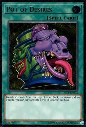 Pot of Desires (UTR) (OP11-EN003) - OTS Tournament Pack 11 Unlimited OTS Tournament Pack 11 Yugioh Single  Squirtle Squad Card Shop.