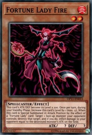 Fortune Lady Fire (OP11-EN015) - OTS Tournament Pack 11 Unlimited OTS Tournament Pack 11 Yugioh Single  Squirtle Squad Card Shop.