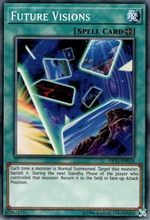 Future Visions (OP11-EN018) - OTS Tournament Pack 11 Unlimited OTS Tournament Pack 11 Yugioh Single  Squirtle Squad Card Shop.