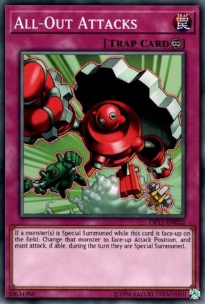 All-Out Attacks (OP11-EN022) - OTS Tournament Pack 11 Unlimited OTS Tournament Pack 11 Yugioh Single  Squirtle Squad Card Shop.