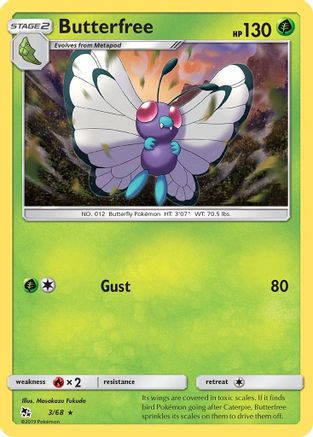 Butterfree 003/68 - Hidden Fates - Rare
