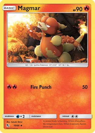 Magmar 010  Hidden Fates - Uncommon Hidden Fates Pokemon Single  Squirtle Squad Card Shop.