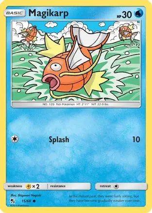 Magikarp 015/68 - Hidden Fates - Common Hidden Fates Pokemon Single  Squirtle Squad Card Shop.