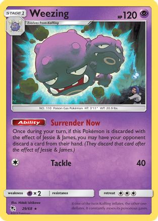 Weezing 029/68 - Hidden Fates - Rare