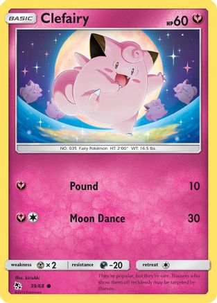 Clefairy 039/68 - Hidden Fates - Common