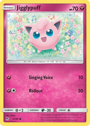 Jigglypuff 041  - Reverse Holofoil Hidden Fates - Common Hidden Fates Pokemon Single  Squirtle Squad Card Shop.