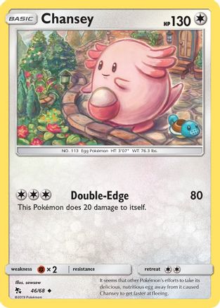 Chansey 046/68 -  Hidden Fates - Uncommon