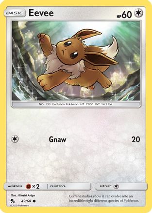 Eevee 49/68 - Hidden Fates - Common Hidden Fates Pokemon Single  Squirtle Squad Card Shop.