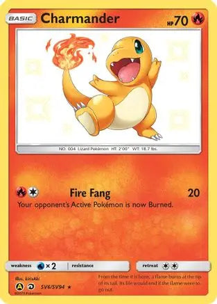Charmander SV6 - Holofoil Hidden Fates Shiny Vault - Shiny Holo Rare Hidden Fates: Shiny Vault Pokemon Single  Squirtle Squad Card Shop.