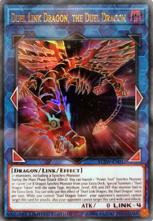 Duel Link Dragon, the Duel Dragon (UR) (YCSW-EN012) - Yu-Gi-Oh! Championship Series Prize Cards Limited Yu-Gi-Oh! Championship Series Prize Cards Yugioh Single  Squirtle Squad Card Shop.