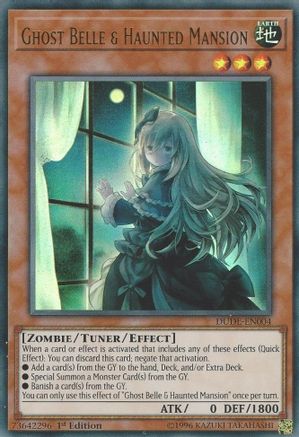 Ghost Belle & Haunted Mansion (DUDE-EN004) - Duel Devastator 1st Edition Duel Devastator Yugioh Single  Squirtle Squad Card Shop.