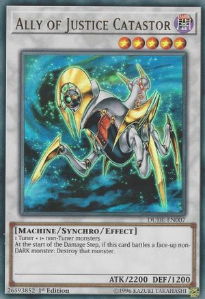 Ally of Justice Catastor (DUDE-EN007) - Duel Devastator 1st Edition Duel Devastator Yugioh Single  Squirtle Squad Card Shop.
