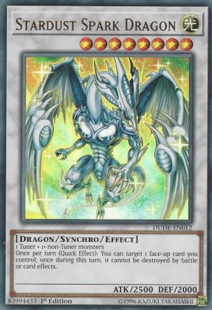 Stardust Spark Dragon (DUDE-EN012) - Duel Devastator 1st Edition Duel Devastator Yugioh Single  Squirtle Squad Card Shop.