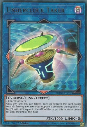 Underclock Taker (DUDE-EN020) - Duel Devastator 1st Edition Duel Devastator Yugioh Single  Squirtle Squad Card Shop.