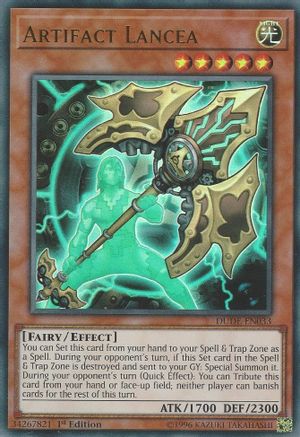 Artifact Lancea (DUDE-EN033) - Duel Devastator 1st Edition Duel Devastator Yugioh Single  Squirtle Squad Card Shop.