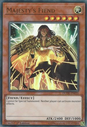 Majesty's Fiend (DUDE-EN035) - Duel Devastator 1st Edition Duel Devastator Yugioh Single  Squirtle Squad Card Shop.