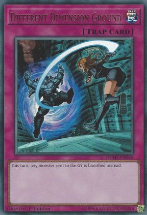 Different Dimension Ground (DUDE-EN045) - Duel Devastator 1st Edition Duel Devastator Yugioh Single  Squirtle Squad Card Shop.