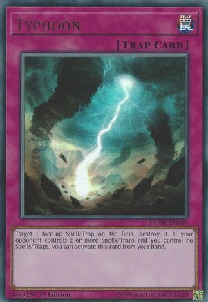 Typhoon (DUDE-EN046) - Duel Devastator 1st Edition Duel Devastator Yugioh Single  Squirtle Squad Card Shop.