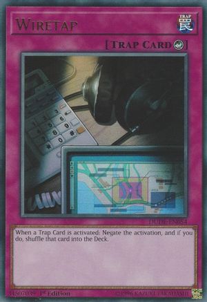 Wiretap (DUDE-EN054) - Duel Devastator 1st Edition Duel Devastator Yugioh Single  Squirtle Squad Card Shop.