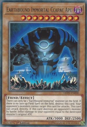 Earthbound Immortal Ccapac Apu (LED5-EN000) - Legendary Duelists: Immortal Destiny 1st Edition Legendary Duelists: Immortal Destiny Yugioh Single  Squirtle Squad Card Shop.