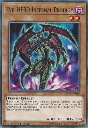 Evil HERO Infernal Prodigy (LED5-EN019) - Legendary Duelists: Immortal Destiny 1st Edition Legendary Duelists: Immortal Destiny Yugioh Single  Squirtle Squad Card Shop.