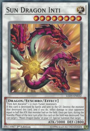 Sun Dragon Inti (LED5-EN032) - Legendary Duelists: Immortal Destiny 1st Edition Legendary Duelists: Immortal Destiny Yugioh Single  Squirtle Squad Card Shop.