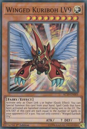 Winged Kuriboh LV9 (AC19-EN005) - Advent Calendar 2019 1st Edition Advent Calendar 2019 Yugioh Single  Squirtle Squad Card Shop.