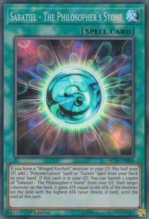 Sabatiel - The Philosopher's Stone (AC19-EN006) - Advent Calendar 2019 1st Edition Advent Calendar 2019 Yugioh Single  Squirtle Squad Card Shop.