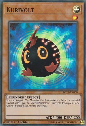 Kurivolt (AC19-EN009) - Advent Calendar 2019 1st Edition Advent Calendar 2019 Yugioh Single  Squirtle Squad Card Shop.