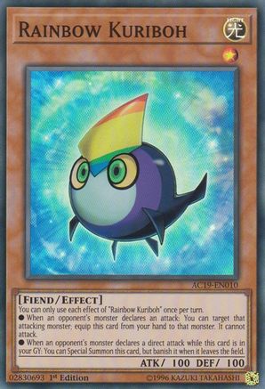 Rainbow Kuriboh (AC19-EN010) - Advent Calendar 2019 1st Edition Advent Calendar 2019 Yugioh Single  Squirtle Squad Card Shop.