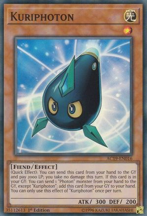 Kuriphoton (AC19-EN016) - Advent Calendar 2019 1st Edition Advent Calendar 2019 Yugioh Single  Squirtle Squad Card Shop.