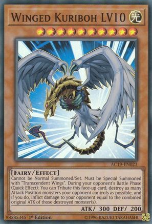 Winged Kuriboh LV10 (AC19-EN023) - Advent Calendar 2019 1st Edition Advent Calendar 2019 Yugioh Single  Squirtle Squad Card Shop.