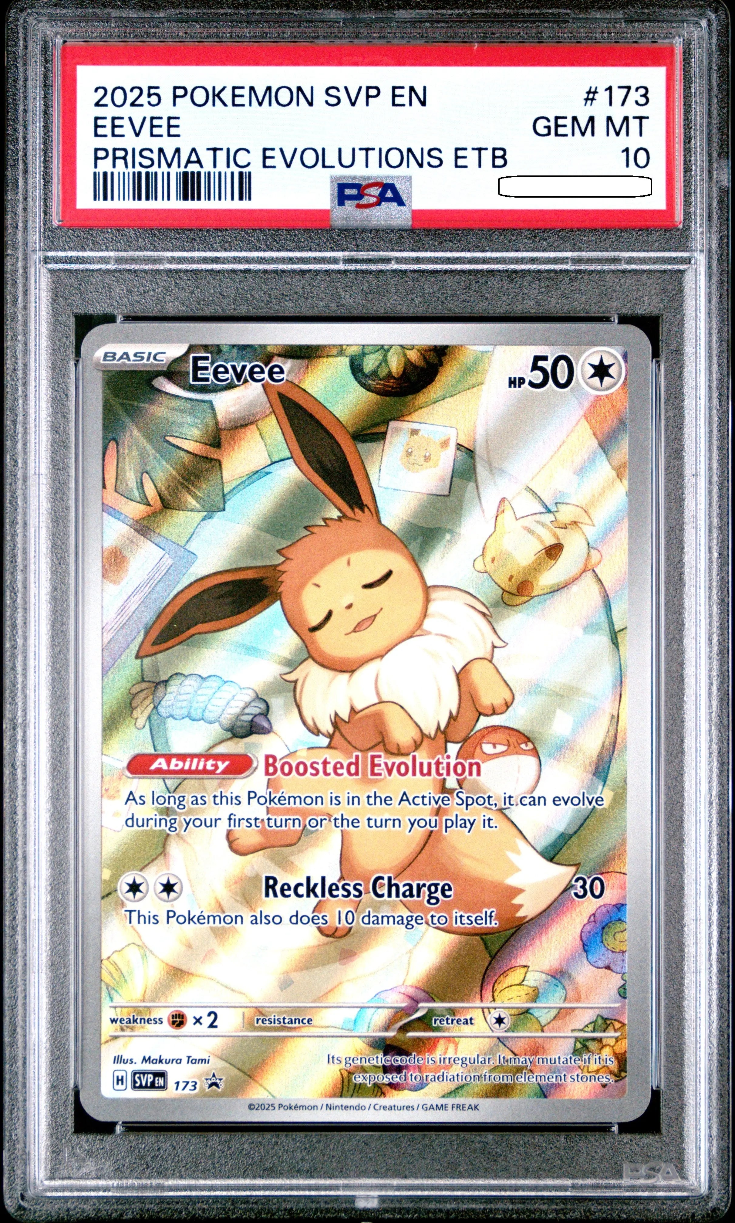 Pokémon - Eevee Prismatic Evolutions ETB Promo 173/SVP - PSA 10 Gem Mint