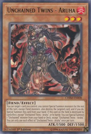 Unchained Twins - Aruha (CHIM-EN008) - Chaos Impact 1st Edition Chaos Impact Yugioh Single  Squirtle Squad Card Shop.