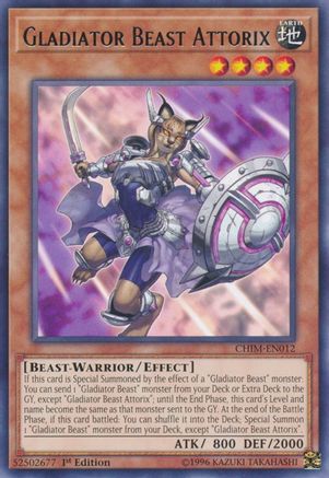 Gladiator Beast Attorix (CHIM-EN012) - Chaos Impact 1st Edition Chaos Impact Yugioh Single  Squirtle Squad Card Shop.