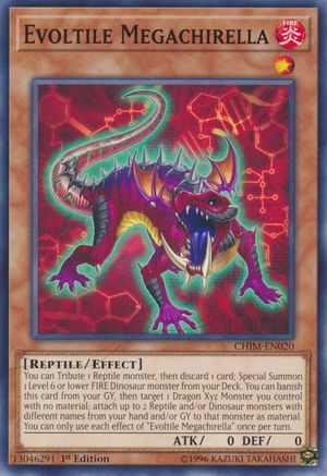Evoltile Megachirella (CHIM-EN020) - Chaos Impact 1st Edition Chaos Impact Yugioh Single  Squirtle Squad Card Shop.