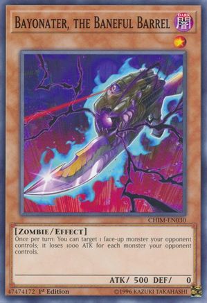 Bayonater, the Baneful Barrel (CHIM-EN030) - Chaos Impact 1st Edition Chaos Impact Yugioh Single  Squirtle Squad Card Shop.
