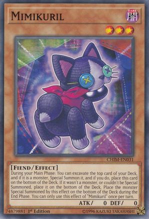 Mimikuril (CHIM-EN031) - Chaos Impact 1st Edition Chaos Impact Yugioh Single  Squirtle Squad Card Shop.