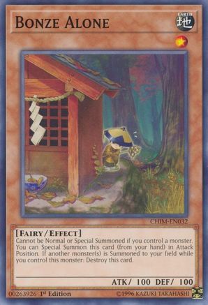 Bonze Alone (CHIM-EN032) - Chaos Impact Unlimited Chaos Impact Yugioh Single  Squirtle Squad Card Shop.