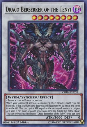 Draco Berserker of the Tenyi (CHIM-EN035) - Chaos Impact 1st Edition Chaos Impact Yugioh Single  Squirtle Squad Card Shop.