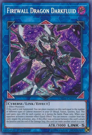 Firewall Dragon Darkfluid (CHIM-EN037) - Chaos Impact 1st Edition Chaos Impact Yugioh Single  Squirtle Squad Card Shop.