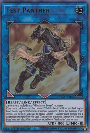 Test Panther (CHIM-EN046) - Chaos Impact Unlimited Chaos Impact Yugioh Single  Squirtle Squad Card Shop.
