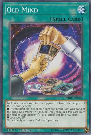 Old Mind (CHIM-EN066) - Chaos Impact Unlimited Chaos Impact Yugioh Single  Squirtle Squad Card Shop.