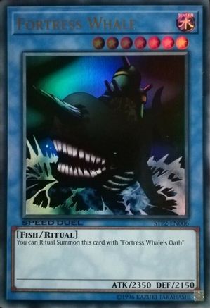 Fortress Whale (STP2-EN006) - Speed Duel: Tournament Pack 2 Unlimited Speed Duel: Tournament Pack 2 Yugioh Single  Squirtle Squad Card Shop.