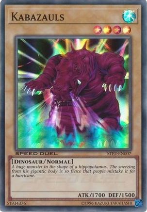 Kabazauls (STP2-EN007) - Speed Duel: Tournament Pack 2 Unlimited Speed Duel: Tournament Pack 2 Yugioh Single  Squirtle Squad Card Shop.